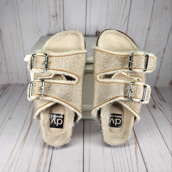 DV by Dolce Vita Shoes Dolce Vita Bonita Fuzzy Footbed Slides